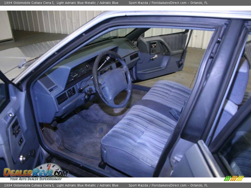 1994 Oldsmobile Cutlass Ciera S Light Adriatic Blue Metallic / Adriatic Blue Photo #10
