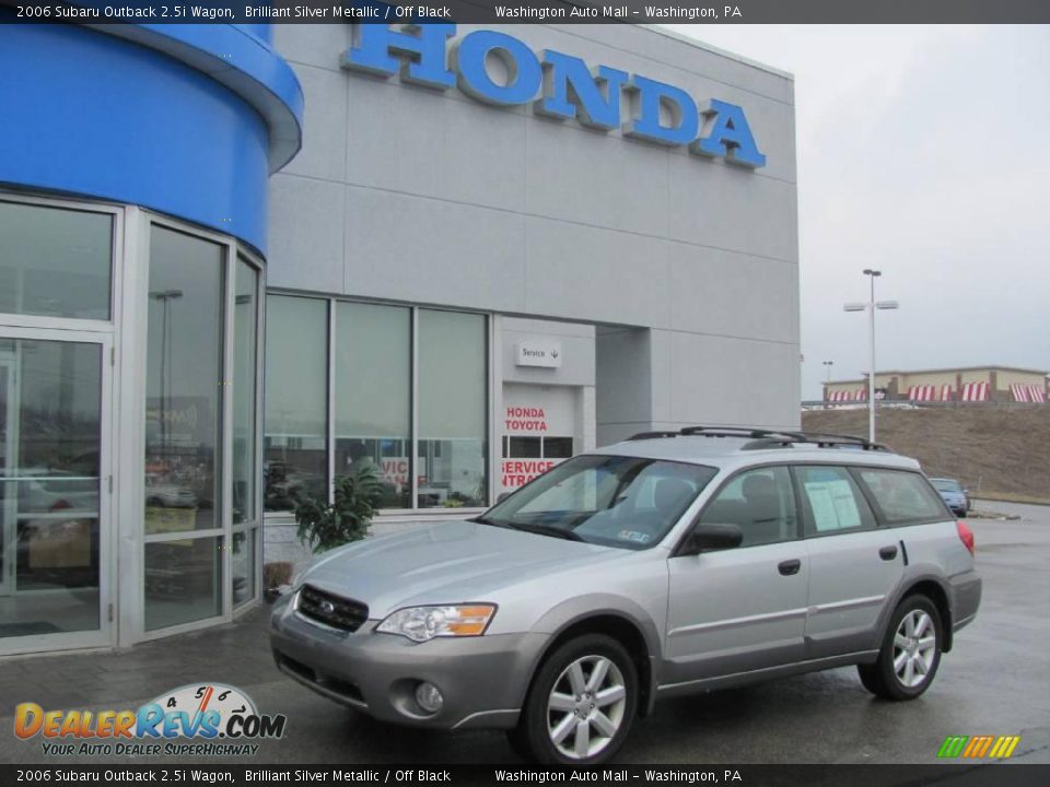 2006 Subaru Outback 2.5i Wagon Brilliant Silver Metallic / Off Black Photo #1