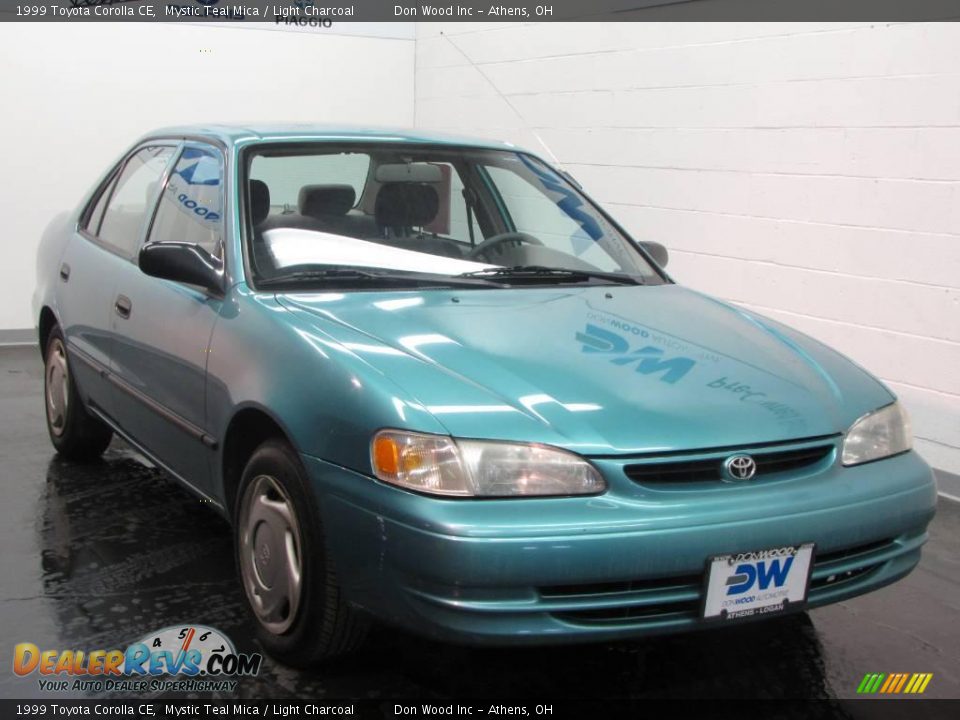 1999 Toyota Corolla CE Mystic Teal Mica / Light Charcoal Photo #1