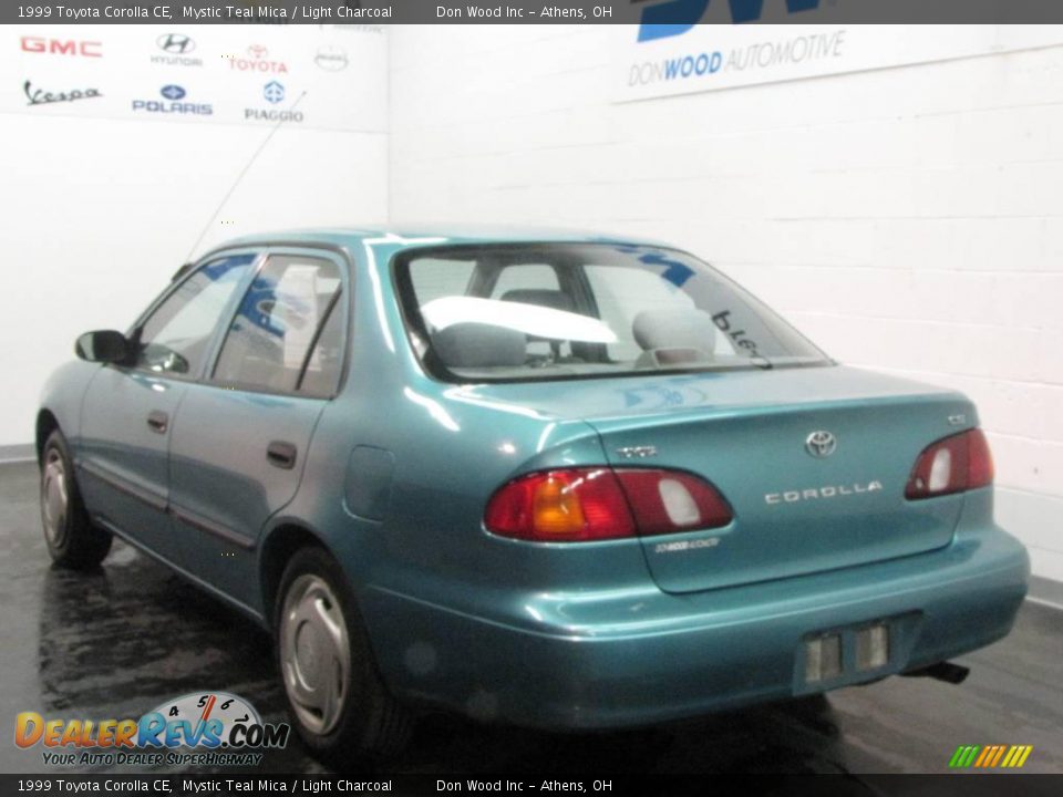 1999 Toyota Corolla CE Mystic Teal Mica / Light Charcoal Photo #3