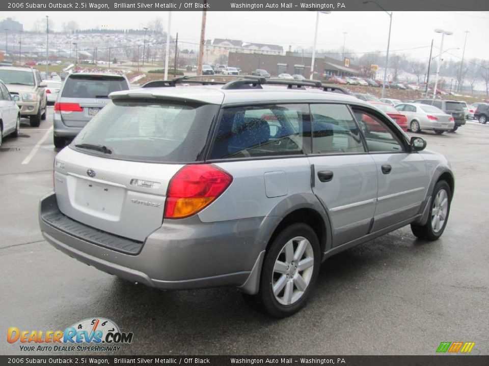 2006 Subaru Outback 2.5i Wagon Brilliant Silver Metallic / Off Black Photo #8