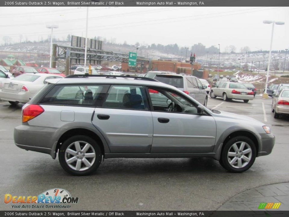 2006 Subaru Outback 2.5i Wagon Brilliant Silver Metallic / Off Black Photo #9
