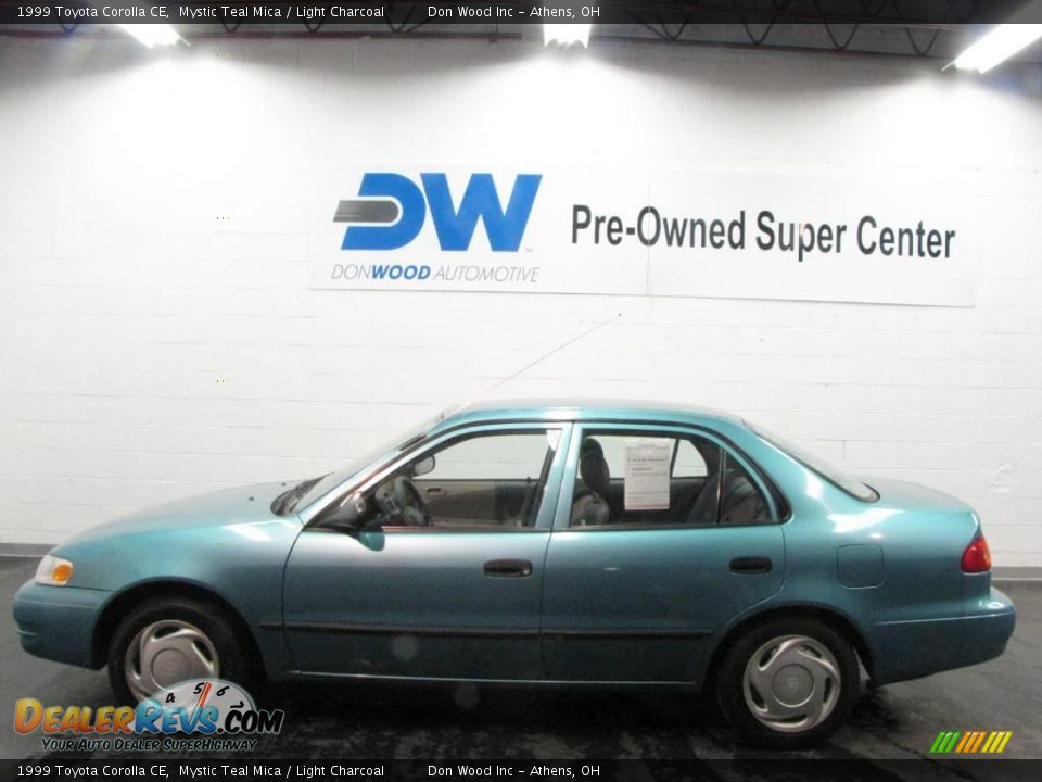 1999 Toyota Corolla CE Mystic Teal Mica / Light Charcoal Photo #5