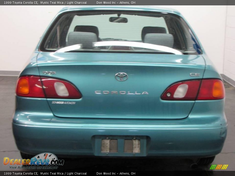 1999 Toyota Corolla CE Mystic Teal Mica / Light Charcoal Photo #7