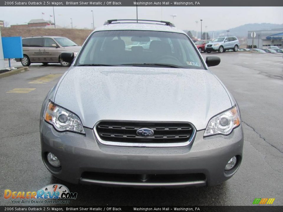 2006 Subaru Outback 2.5i Wagon Brilliant Silver Metallic / Off Black Photo #11