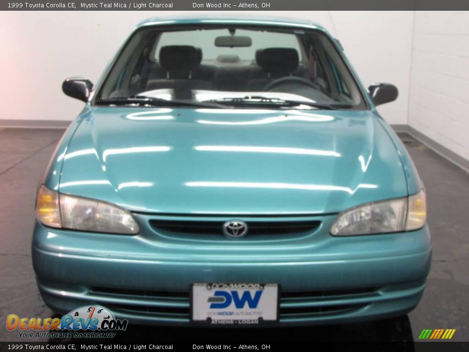 1999 Toyota Corolla CE Mystic Teal Mica / Light Charcoal Photo #8