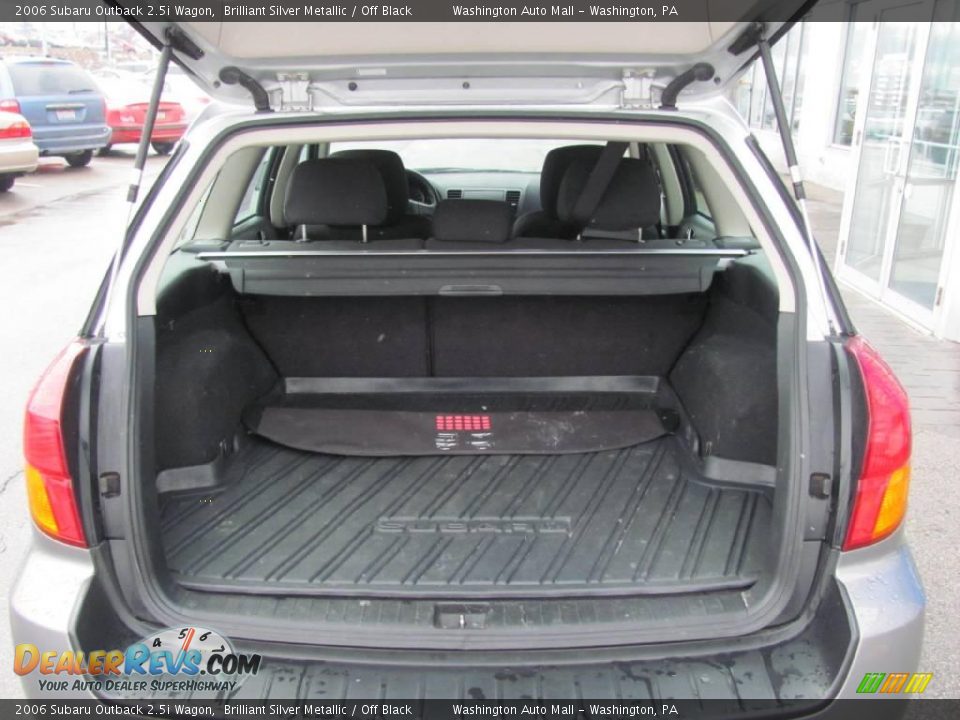 2006 Subaru Outback 2.5i Wagon Brilliant Silver Metallic / Off Black Photo #13