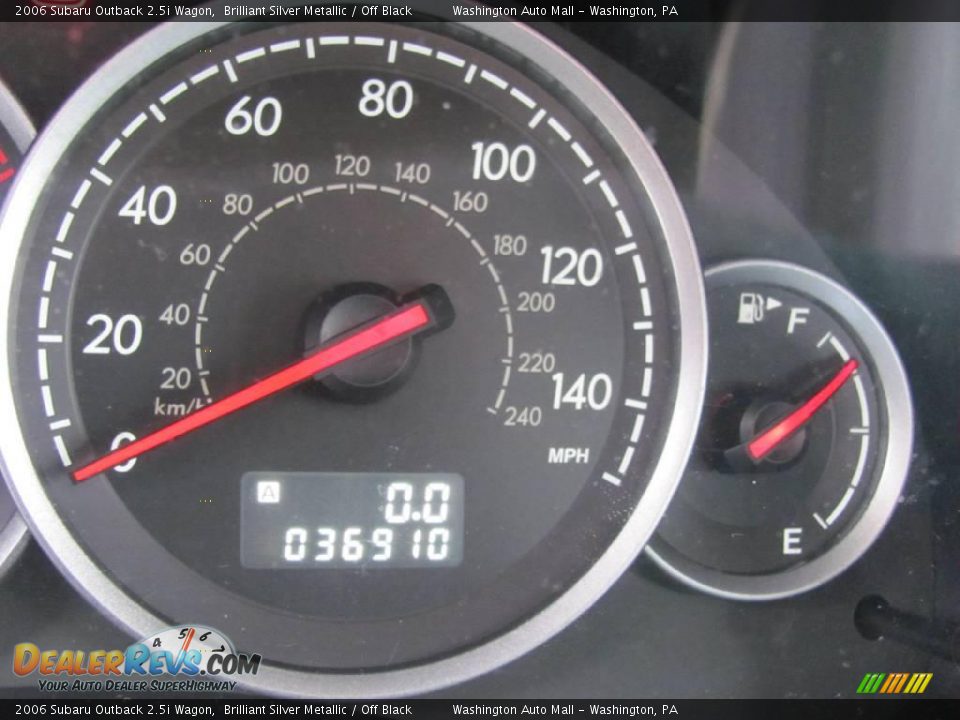 2006 Subaru Outback 2.5i Wagon Brilliant Silver Metallic / Off Black Photo #20