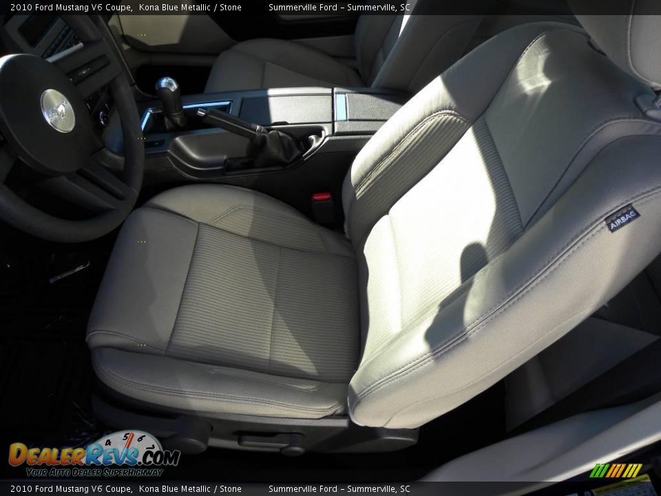 2010 Ford Mustang V6 Coupe Kona Blue Metallic / Stone Photo #4