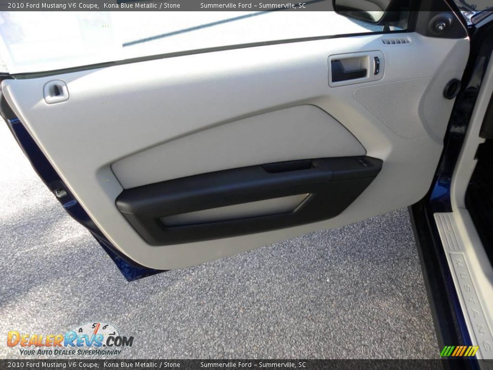 2010 Ford Mustang V6 Coupe Kona Blue Metallic / Stone Photo #6