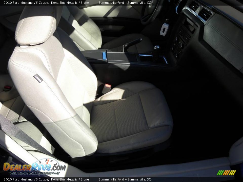 2010 Ford Mustang V6 Coupe Kona Blue Metallic / Stone Photo #7