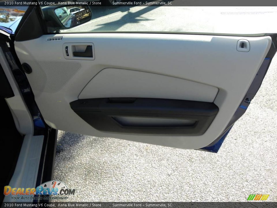 2010 Ford Mustang V6 Coupe Kona Blue Metallic / Stone Photo #8
