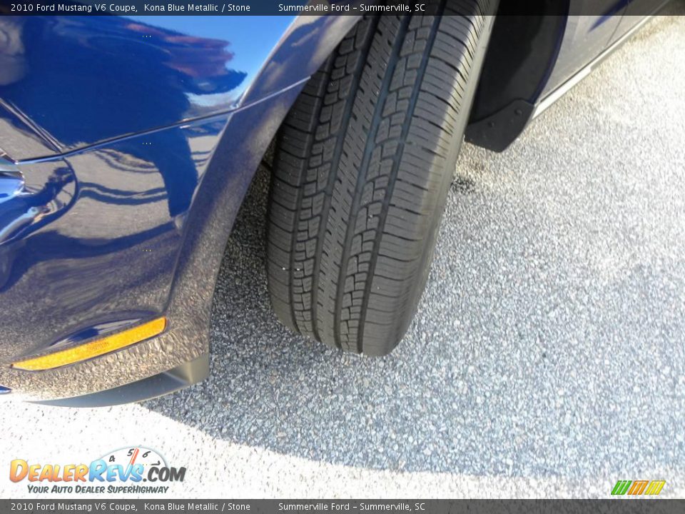 2010 Ford Mustang V6 Coupe Kona Blue Metallic / Stone Photo #14