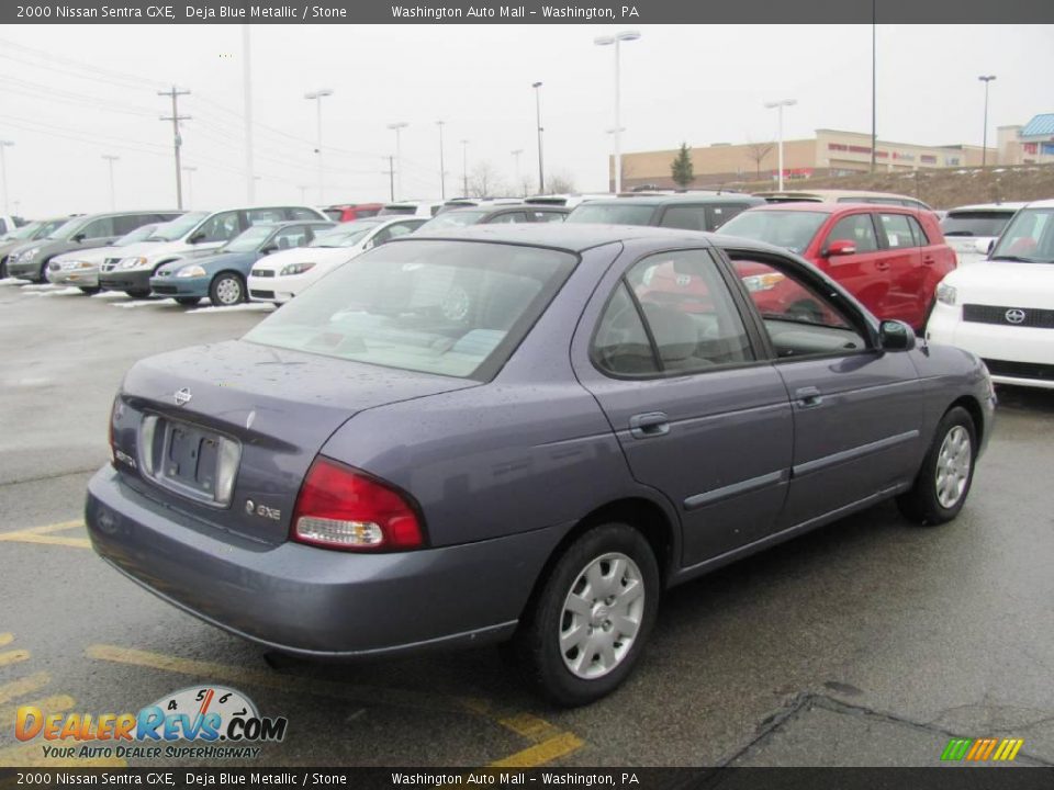 2000 Nissan Sentra GXE Deja Blue Metallic / Stone Photo #6