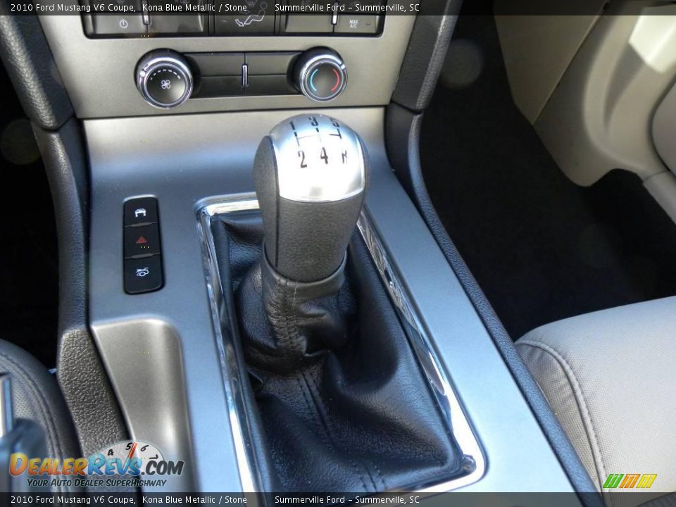 2010 Ford Mustang V6 Coupe Kona Blue Metallic / Stone Photo #16