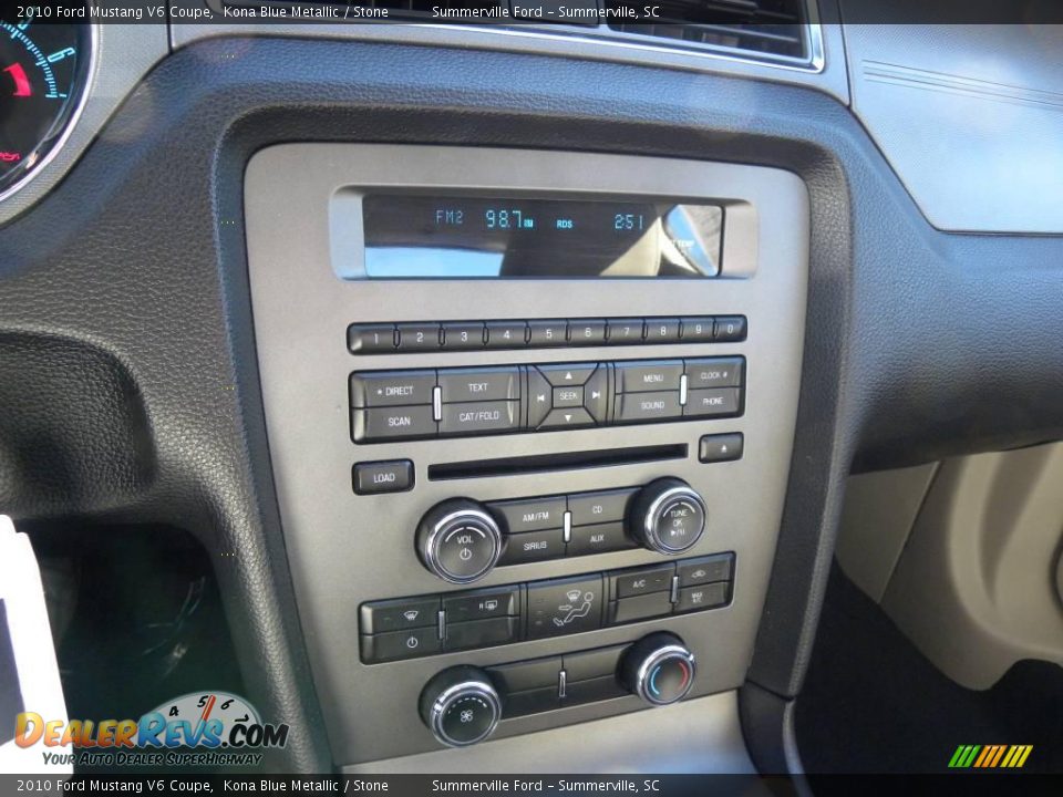 2010 Ford Mustang V6 Coupe Kona Blue Metallic / Stone Photo #17