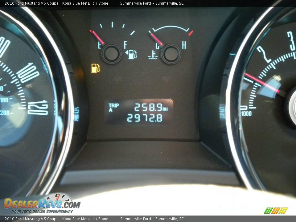 2010 Ford Mustang V6 Coupe Kona Blue Metallic / Stone Photo #19