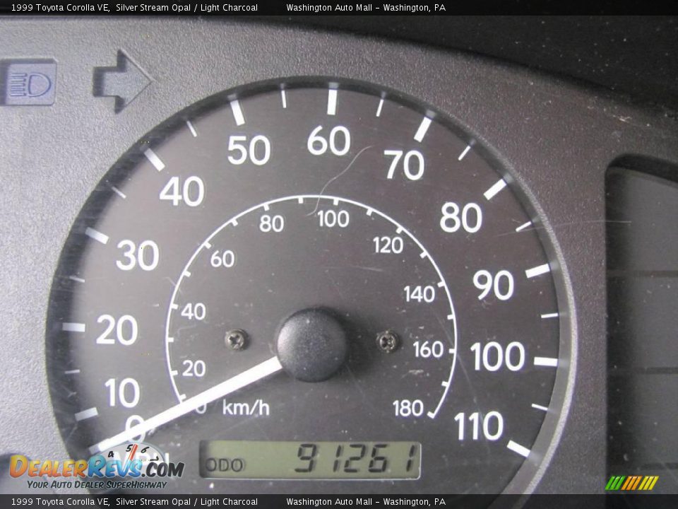 1999 Toyota Corolla VE Silver Stream Opal / Light Charcoal Photo #20