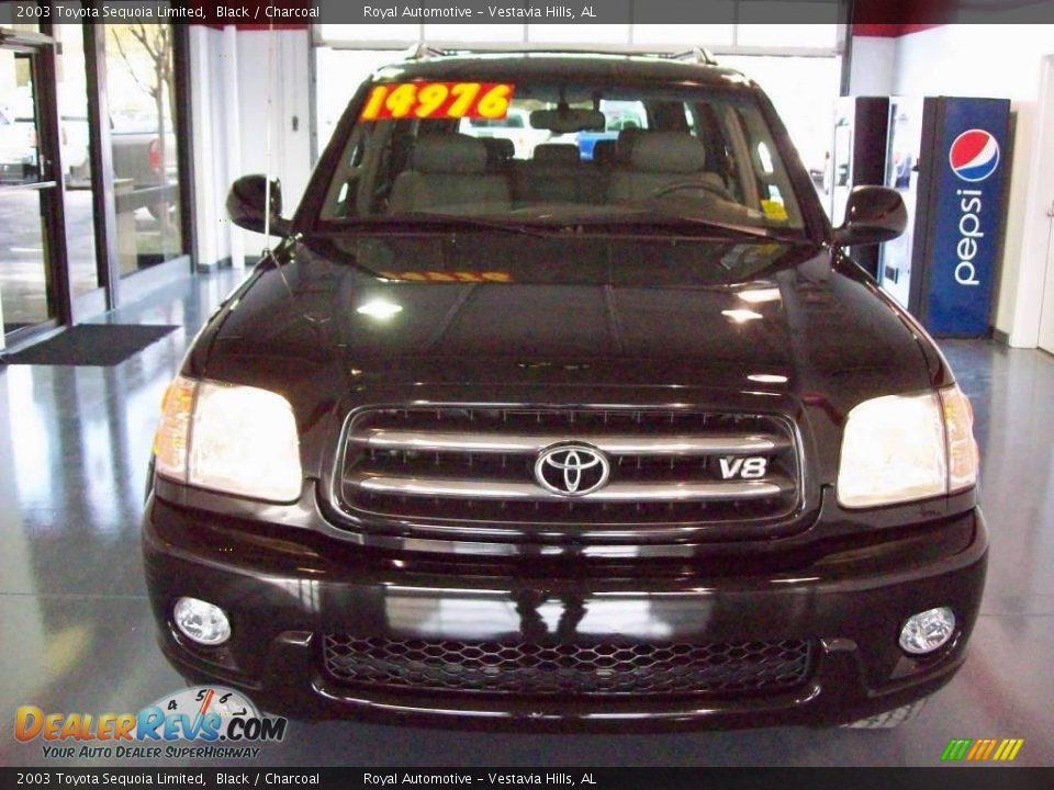 2003 Toyota Sequoia Limited Black / Charcoal Photo #2
