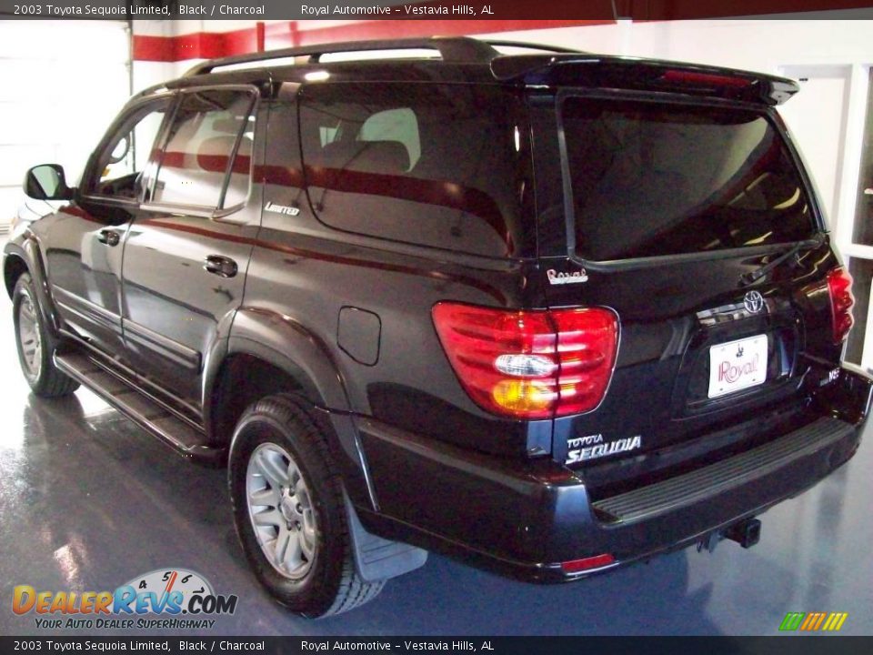 2003 Toyota Sequoia Limited Black / Charcoal Photo #4