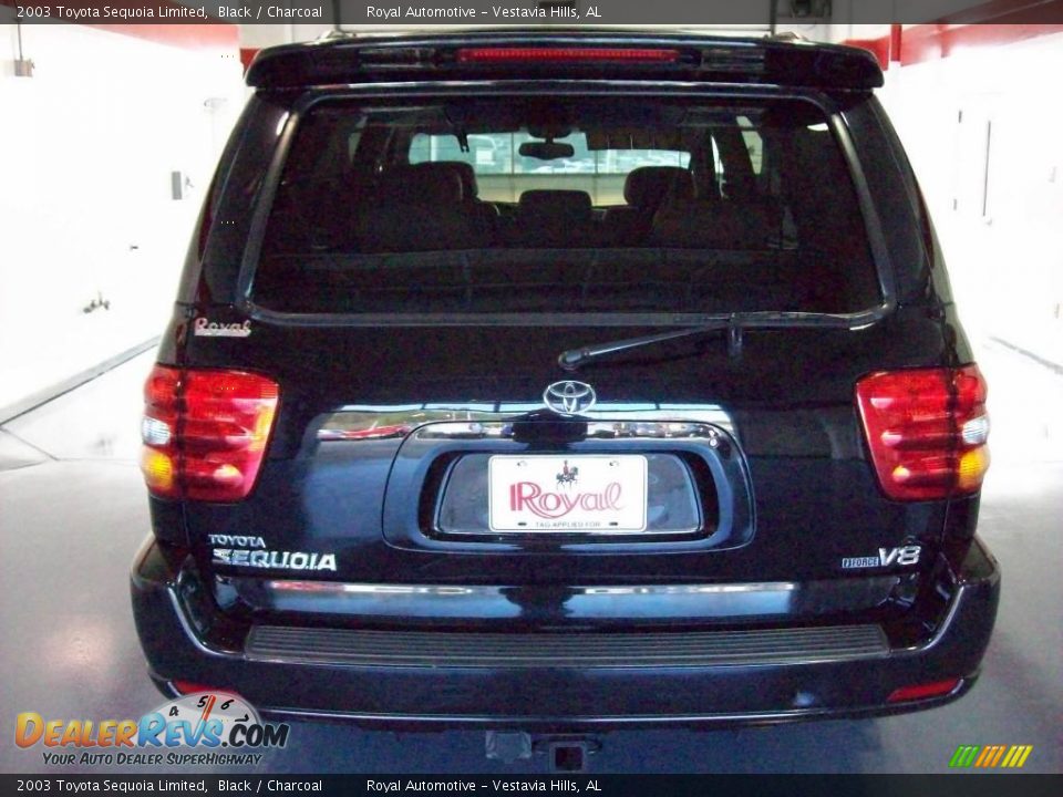 2003 Toyota Sequoia Limited Black / Charcoal Photo #5