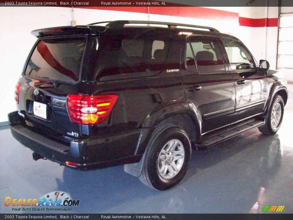 2003 Toyota Sequoia Limited Black / Charcoal Photo #6