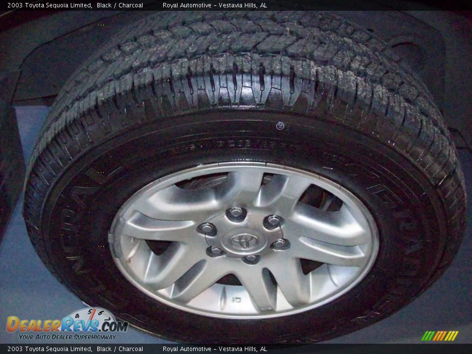 2003 Toyota Sequoia Limited Black / Charcoal Photo #7