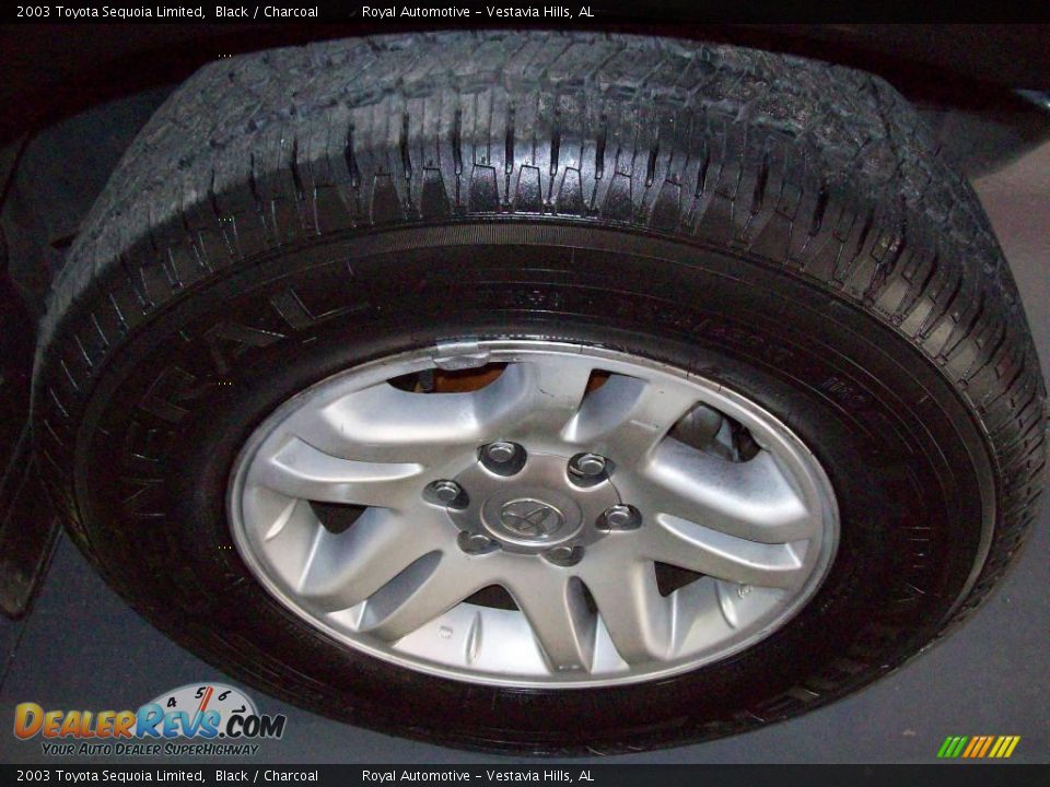 2003 Toyota Sequoia Limited Black / Charcoal Photo #8