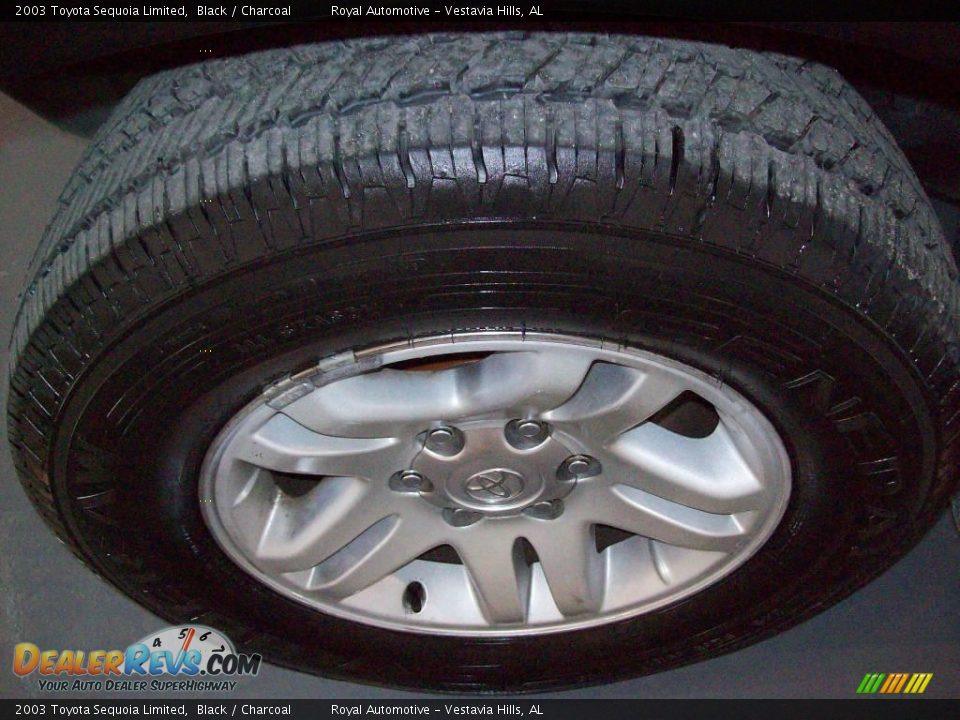 2003 Toyota Sequoia Limited Black / Charcoal Photo #9