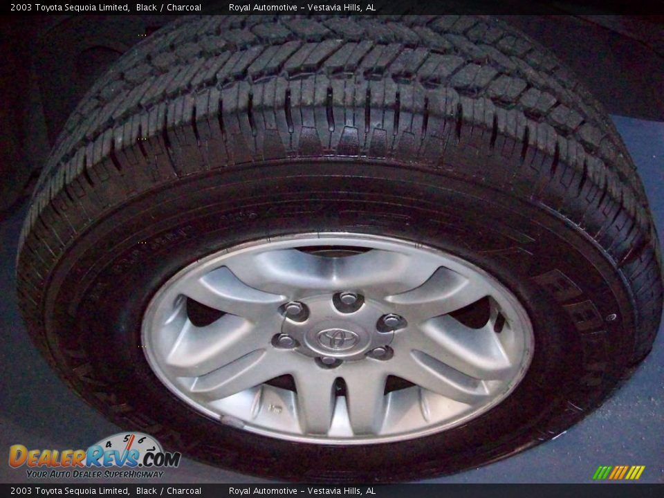2003 Toyota Sequoia Limited Black / Charcoal Photo #10