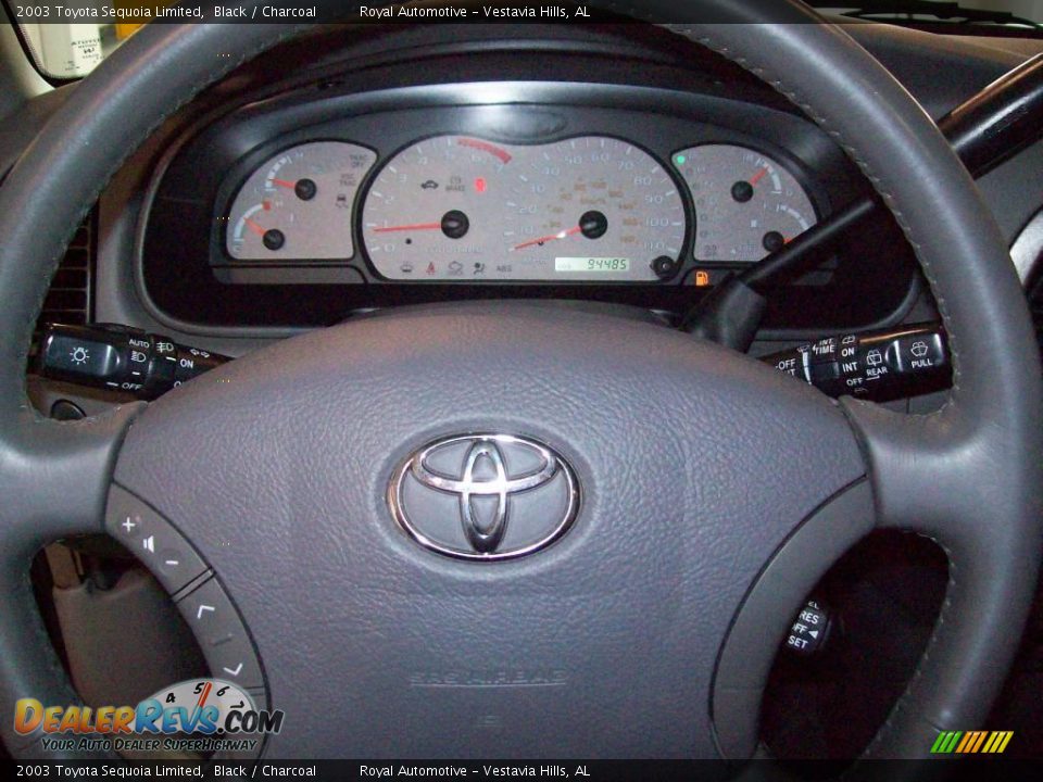 2003 Toyota Sequoia Limited Black / Charcoal Photo #15