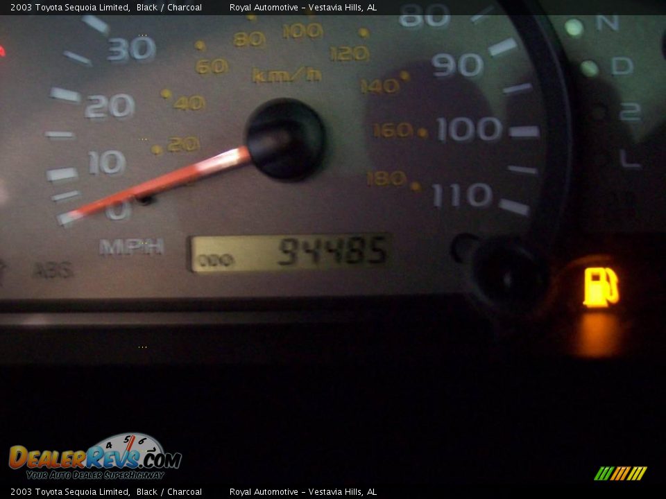 2003 Toyota Sequoia Limited Black / Charcoal Photo #16