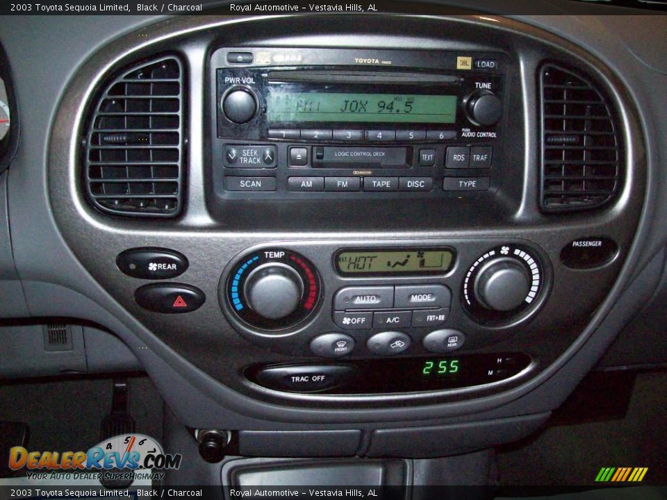 2003 Toyota Sequoia Limited Black / Charcoal Photo #17