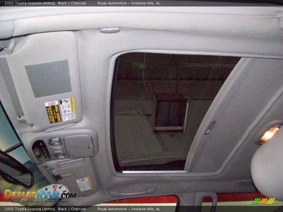 2003 Toyota Sequoia Limited Black / Charcoal Photo #20