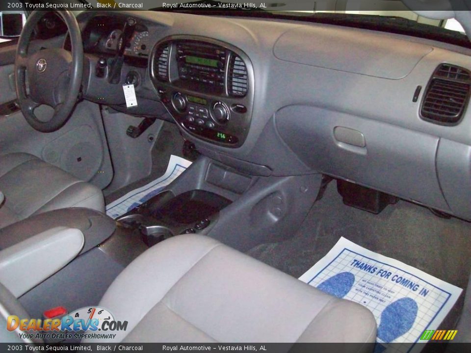 2003 Toyota Sequoia Limited Black / Charcoal Photo #30