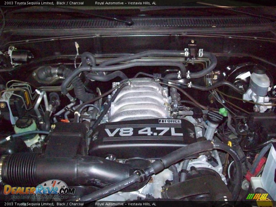 2003 Toyota Sequoia Limited Black / Charcoal Photo #32