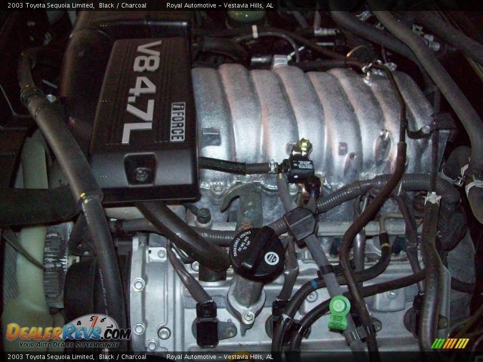 2003 Toyota Sequoia Limited Black / Charcoal Photo #34