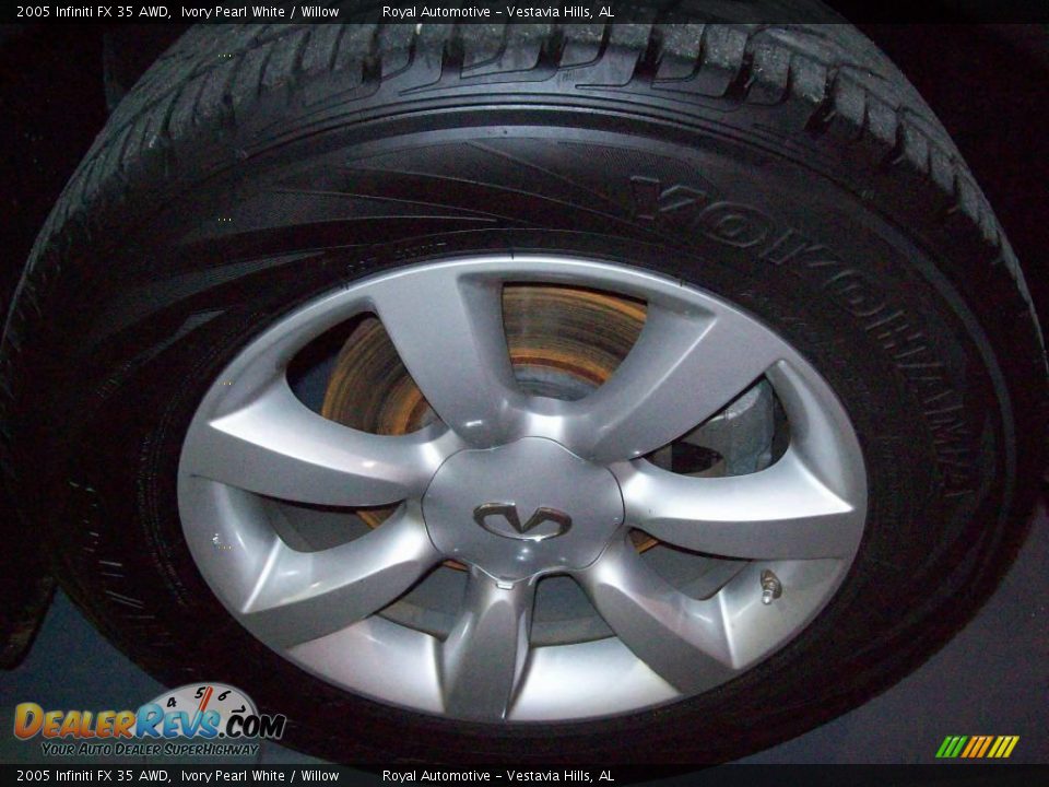 2005 Infiniti FX 35 AWD Ivory Pearl White / Willow Photo #8