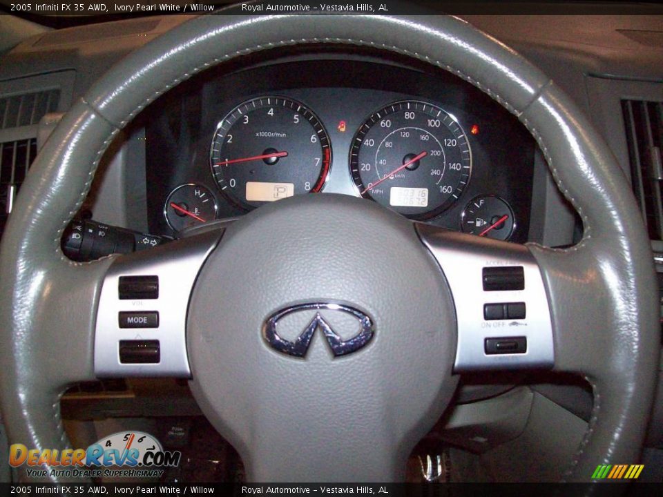 2005 Infiniti FX 35 AWD Ivory Pearl White / Willow Photo #14