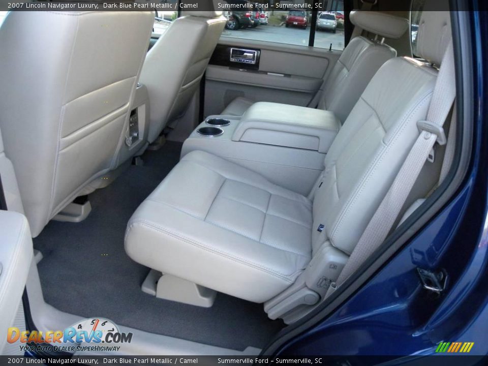 2007 Lincoln Navigator Luxury Dark Blue Pearl Metallic / Camel Photo #7