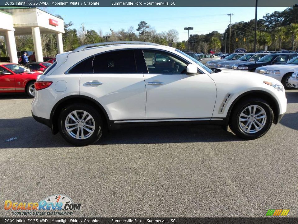 2009 Infiniti FX 35 AWD Moonlight White / Graphite Photo #13