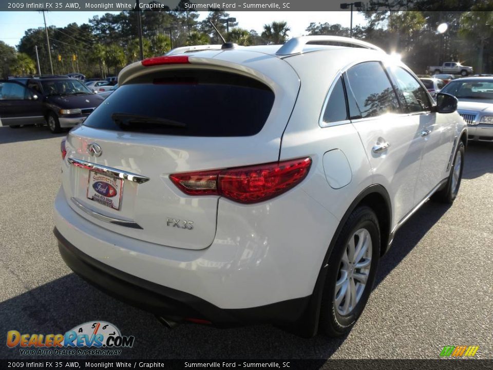 2009 Infiniti FX 35 AWD Moonlight White / Graphite Photo #14