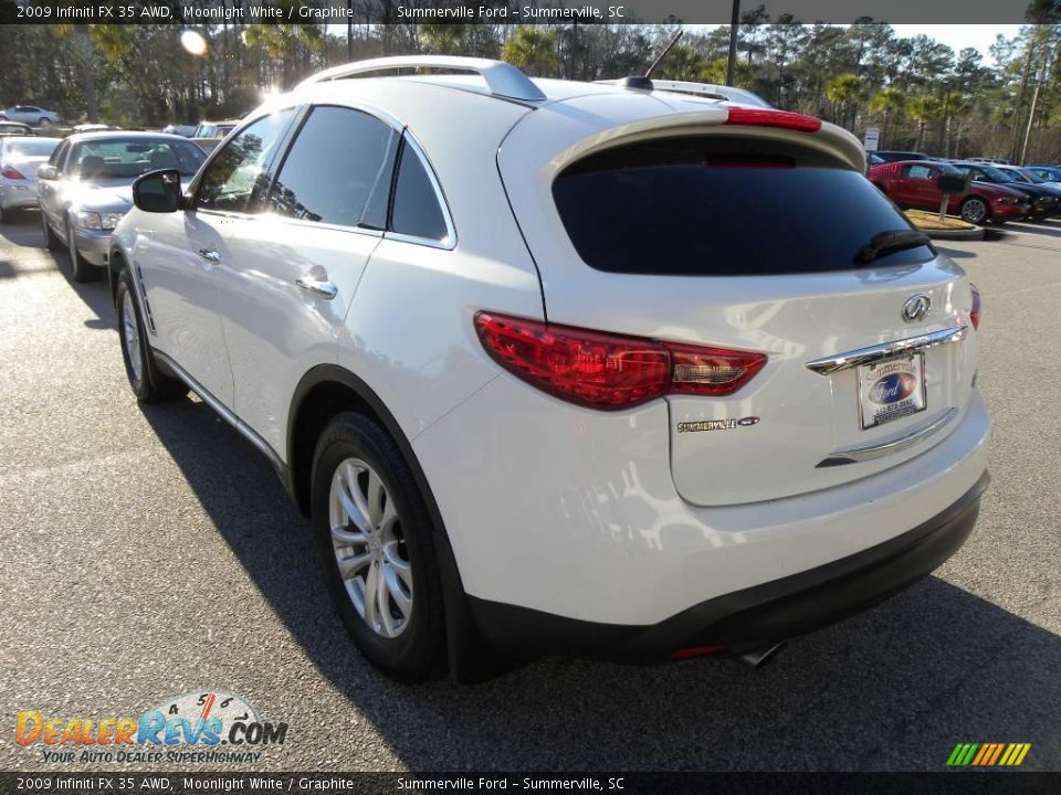 2009 Infiniti FX 35 AWD Moonlight White / Graphite Photo #16