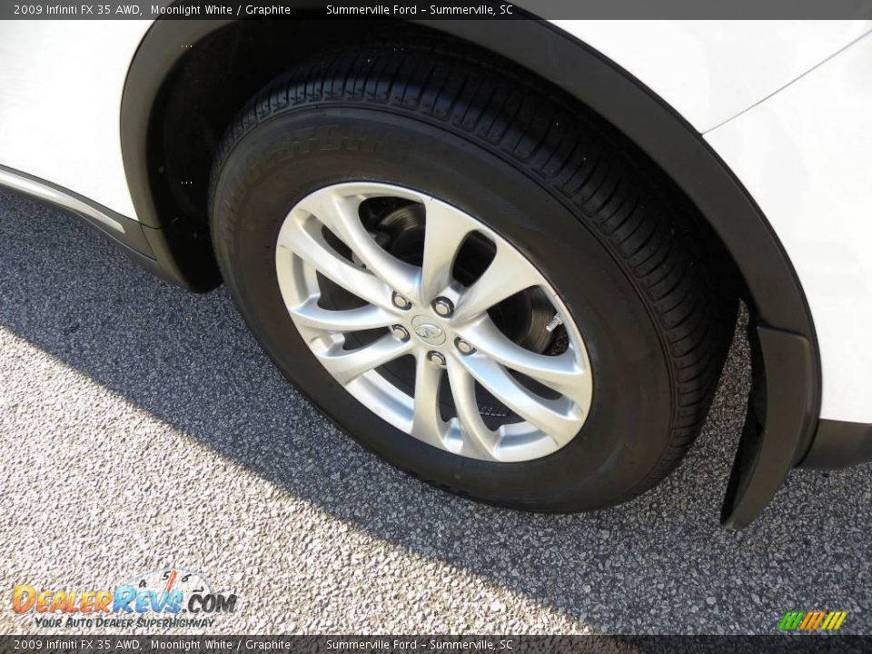 2009 Infiniti FX 35 AWD Moonlight White / Graphite Photo #17