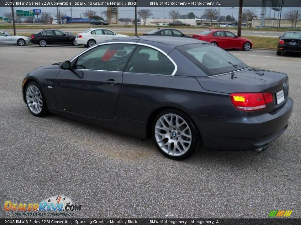 2008 BMW 3 Series 328i Convertible Sparkling Graphite Metallic / Black Photo #3