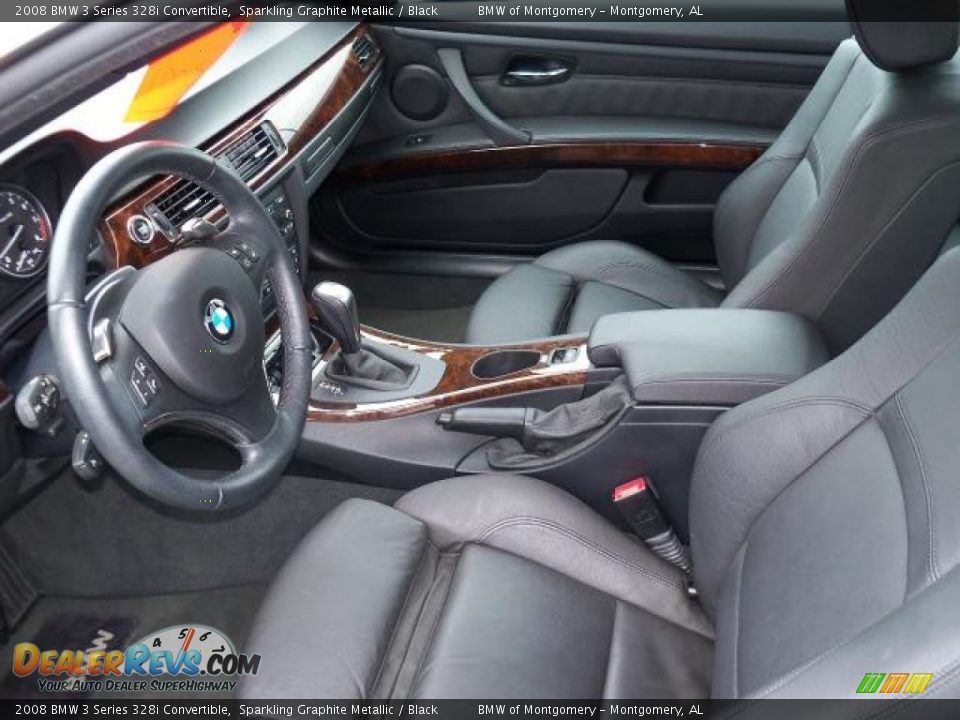 2008 BMW 3 Series 328i Convertible Sparkling Graphite Metallic / Black Photo #5