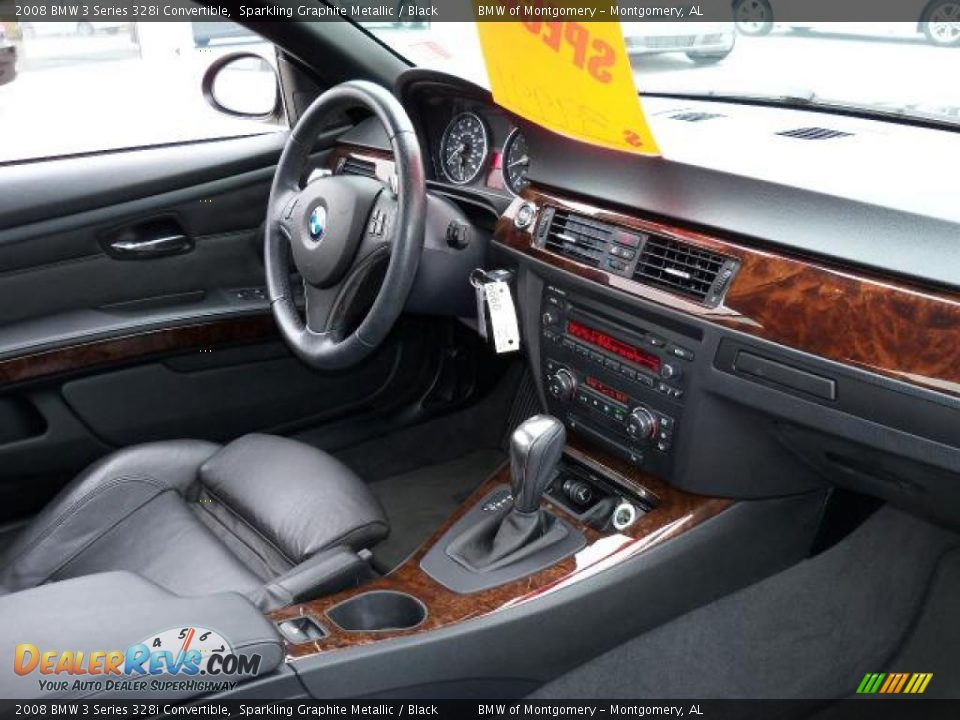 2008 BMW 3 Series 328i Convertible Sparkling Graphite Metallic / Black Photo #8