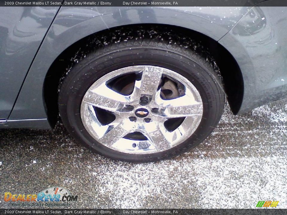 2009 Chevrolet Malibu LT Sedan Dark Gray Metallic / Ebony Photo #12