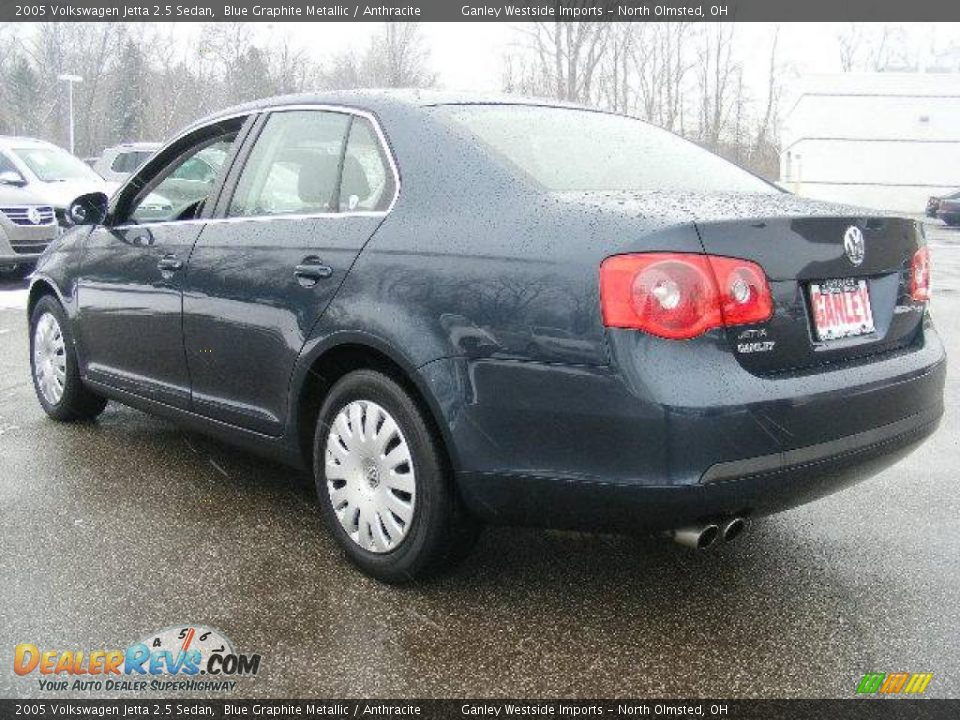 2005 Volkswagen Jetta 2.5 Sedan Blue Graphite Metallic / Anthracite Photo #3