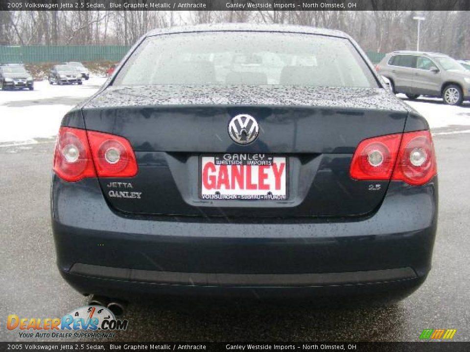 2005 Volkswagen Jetta 2.5 Sedan Blue Graphite Metallic / Anthracite Photo #4